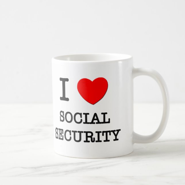 I Love Social Security Coffee Mug (Right)