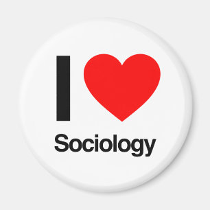 i love sociology magnet