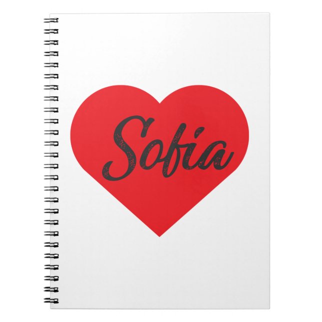 I Love Sofia - Bulgaria Notebook (Front)