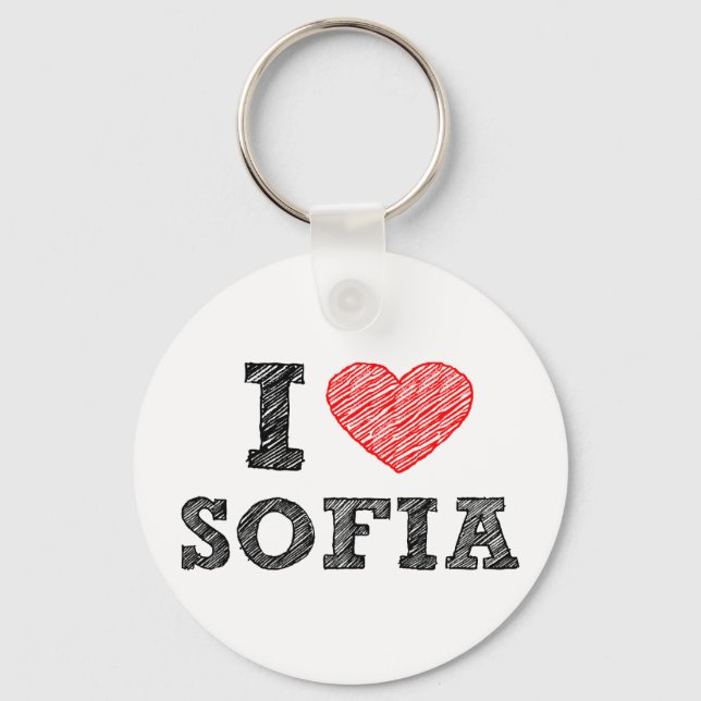 I-love-Sofia Keychain (Front)