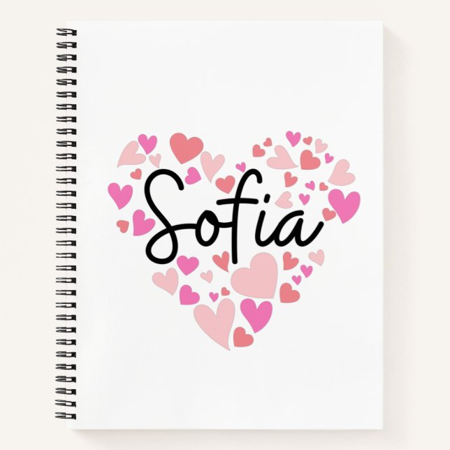 I love Sofia Notebook (Front)