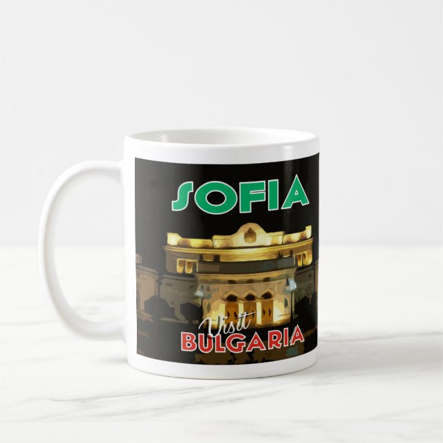 I Love Sofia Visit Bulgaria Coffee Mug (Left)