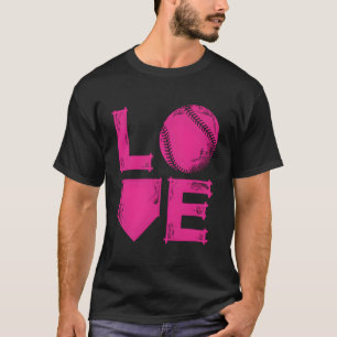 I Love Softball Hoodie - Gift Idea For Teen Girls T-Shirt
