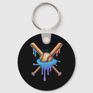 I Love Softll Player Ice Cream Sell Drippy  Keychain
