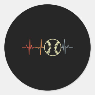 I Love Softll Retro Softller Ecg Classic Round Sticker