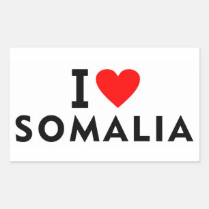 I love Somalia country like heart travel tourism Sticker