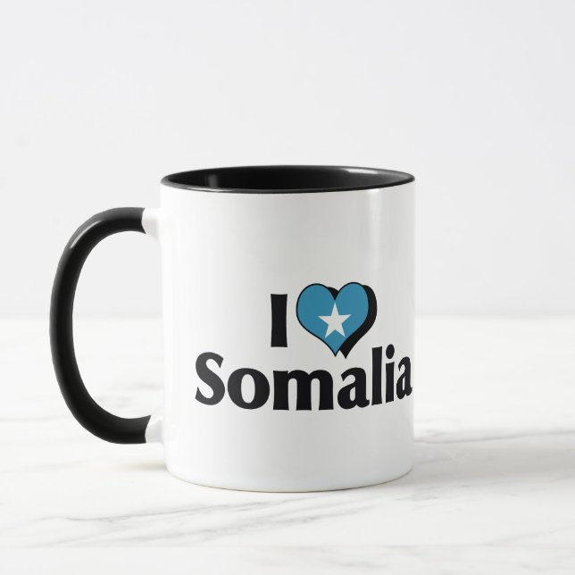 I Love Somalia Flag Mug (Left)