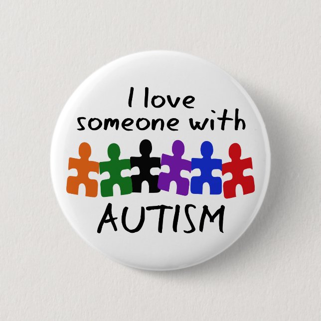 I Love Someone 2 Inch Round Button (Front)