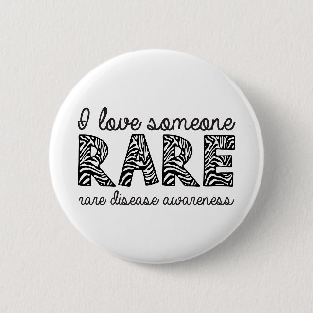 I Love Someone Rare 2 Inch Round Button (Front)