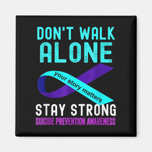 I Love Someone Teal-purple Suicide Prevention Awar Magnet
