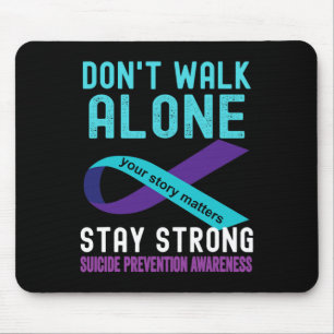 I Love Someone Teal-Purple Suicide Prevention Awar Mouse Pad