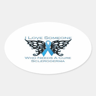 I love Someone Who Needs A Cure from Scleroderma Oval Sticker