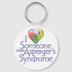 I Love Someone With Asperger's Keychain
