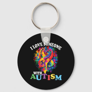 I Love Someone With Autism 1 Keychain