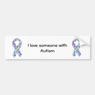 I love someone with Autism Bumper Sticker