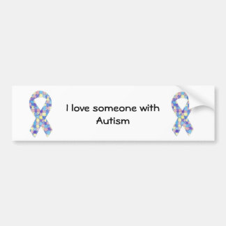 I love someone with Autism Bumper Sticker
