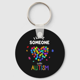 I Love Someone With Autism Tee Autism Speaks Aware Keychain