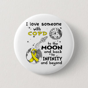 I love Someone with COPD Awareness 2 Inch Round Button