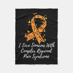 I Love Someone With Crps Awareness Fleece Blanket