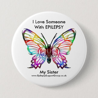 I love someone with epilepsy 3 inch round button