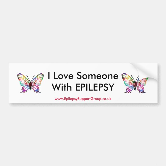 I Love Someone With EPILEPSY Bumper Sticker (Front)