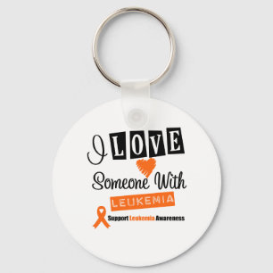 I Love Someone With Leukaemia Keychain