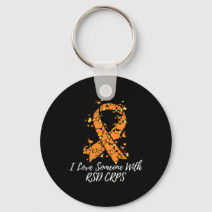 I Love Someone With Rsd Crps Awareness Keychain