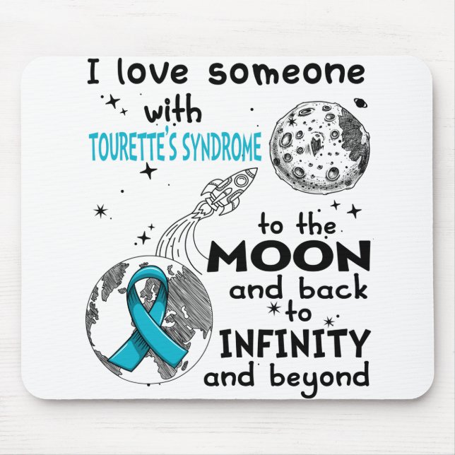 I love Someone with Tourette's Syndrome Awareness Mouse Pad (Front)