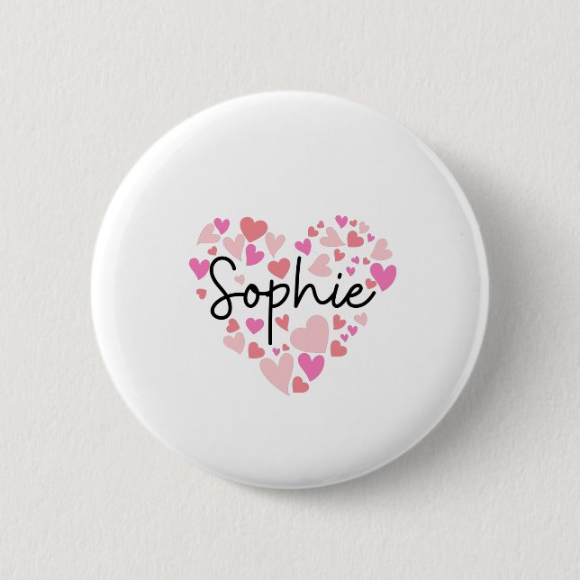 I love Sophie 2 Inch Round Button (Front)