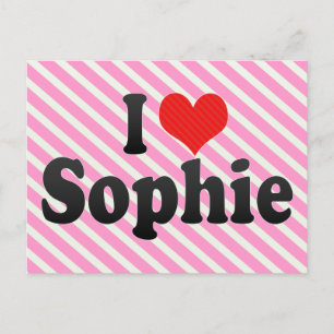I Love Sophie Postcard