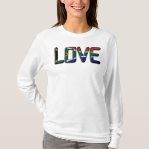 I Love South Africa Baseball With Compassion T-Shirt