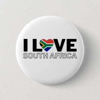 I LOVE SOUTH AFRICA - For real South Africans! 2 Inch Round Button