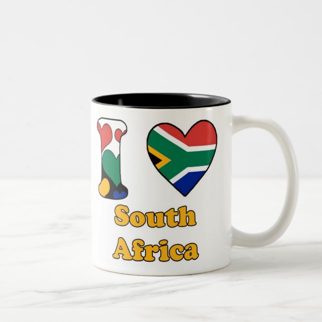 I love South Afrika Two-Tone Coffee Mug (Right)