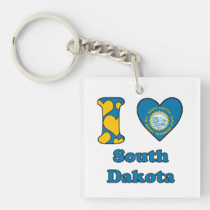 I love South Dakota Keychain