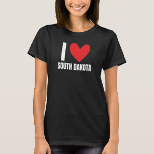 I Love South Dakota State Sioux Falls Rapid City A T-Shirt