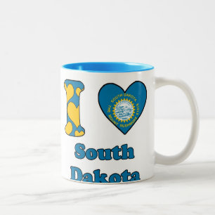 I love South Dakota Two-Tone Coffee Mug