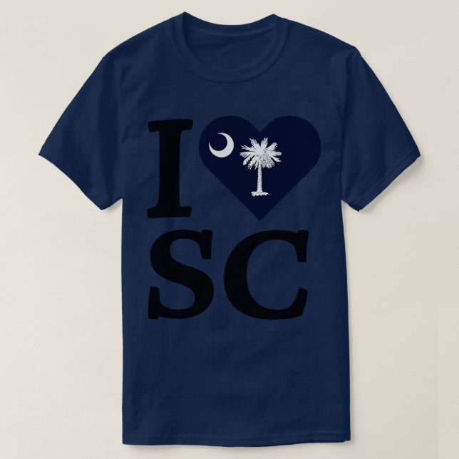 I Love South olina T-Shirt (Design Front)