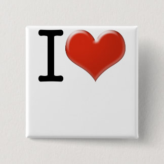 I Love Souvenirs 2 Inch Square Button