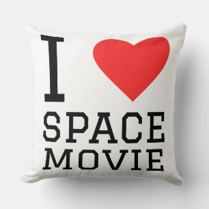 I love space movie throw pillow