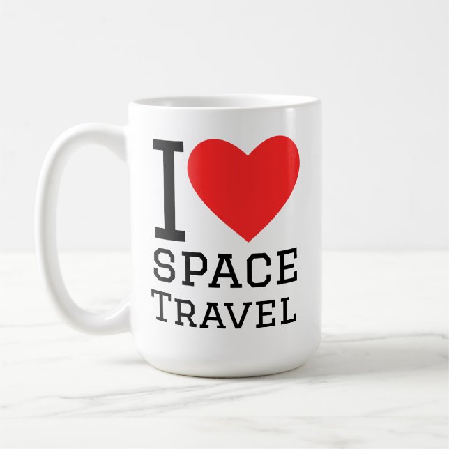 I love space travel coffee mug (Left)