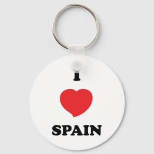 I LOVE Spain Keychain