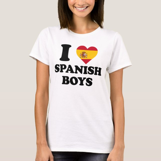 I love Spanish Boys T-Shirt (Front)