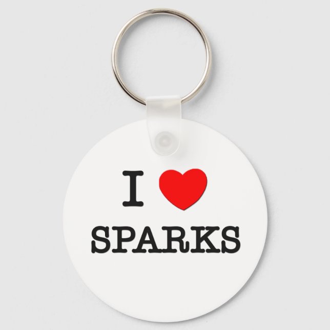 I Love Sparks Keychain (Front)
