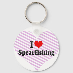 I love Spearfishing Keychain