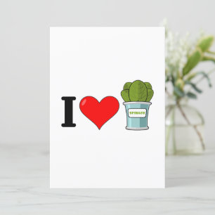 I Love Spinach Invitation