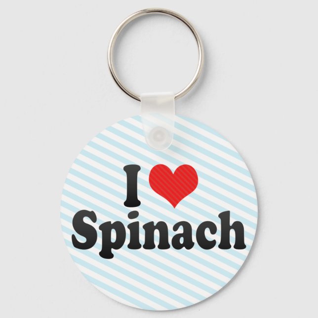 I Love Spinach Keychain (Front)