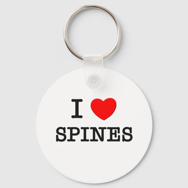 I Love Spines Keychain (Front)