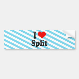 I Love Split, Croatia Bumper Sticker