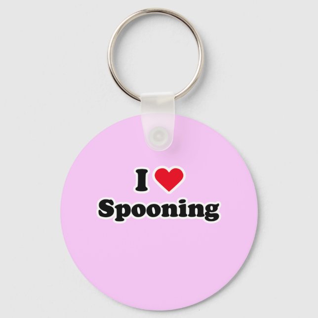 I love spooning keychain (Front)