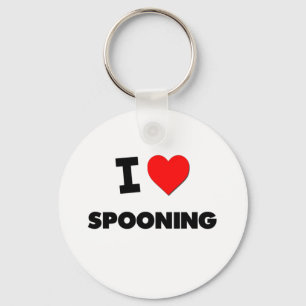 I love Spooning Keychain